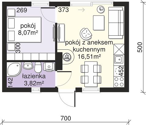 План 1 этажа дома KCG-2593-47 План 1 этажа дома KCG-2593-47