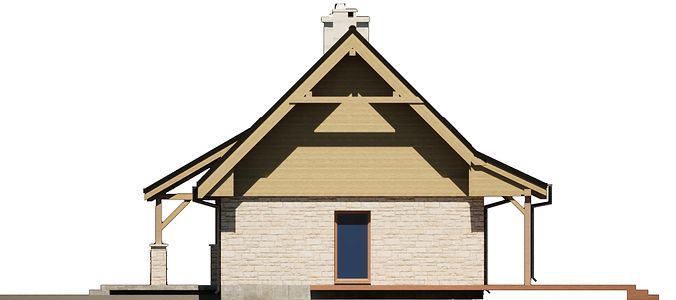 Фасад дома CAD-7596-78 Фасад дома CAD-7596-78